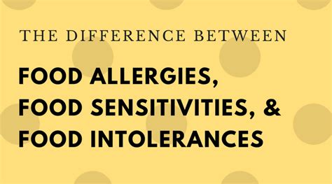 Whats The Difference Between A Food Allergy Sensitivity And