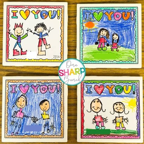 Diy Tile Coasters For Mothers And Fathers Day Fathers Day Crafts