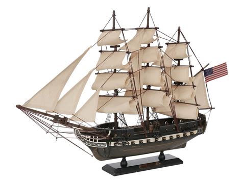 Buy Wooden Rustic Uss Constitution Tall Model Ship 24in Model Ships