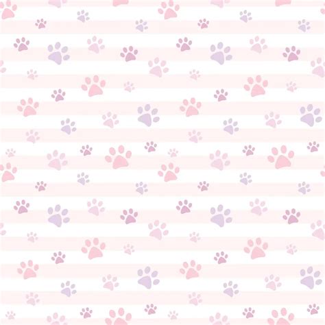 37 Seamless Pastel Paws Vector Images Depositphotos