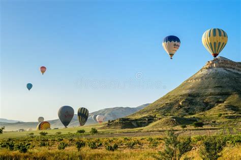 Hot Air Balloon Over Cappadocia Editorial Photography Image Of