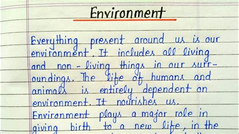 Essay On Environment For Asl Telegraph