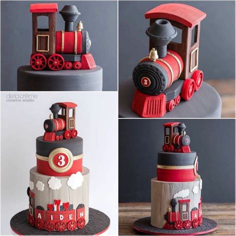 Locomotive Cake Train Birthday Cake Birthday Cake Kids Themed Cakes