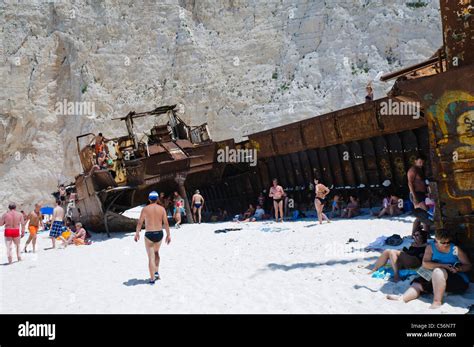 Mv Panagiotis At Navagio Shipwreck Bay Zakynthos Stock Photo