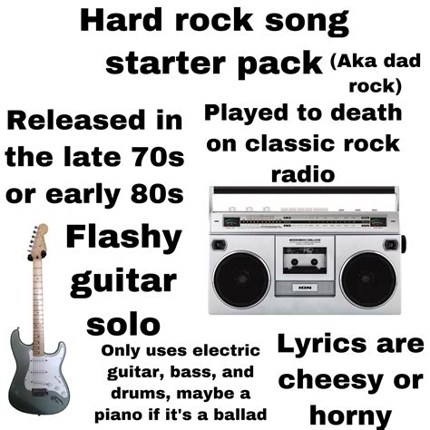 Hard Rock Song Starter Pack Rstarterpacks