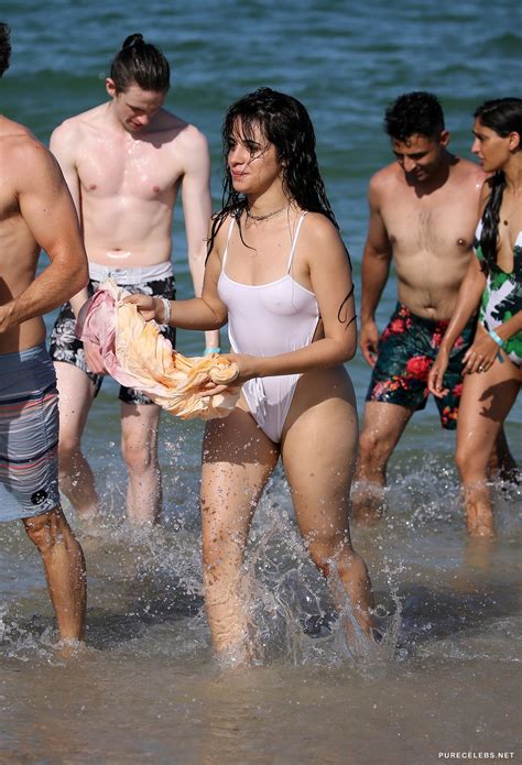 Camila Cabello Caught By Paparazzi See Through And Nip Hot Sex