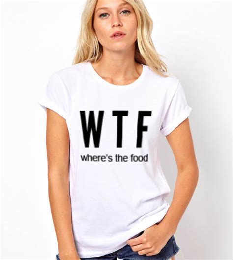wtf where s the food t shirt adult unisex size s 3xl