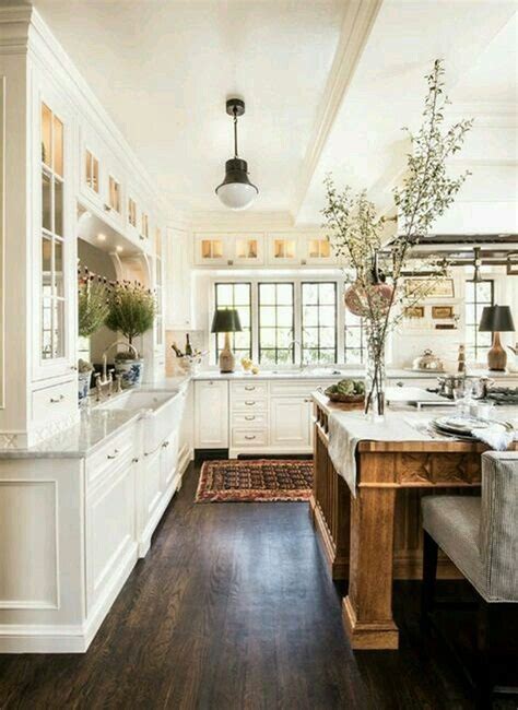 White Modern Rustic Kitchen