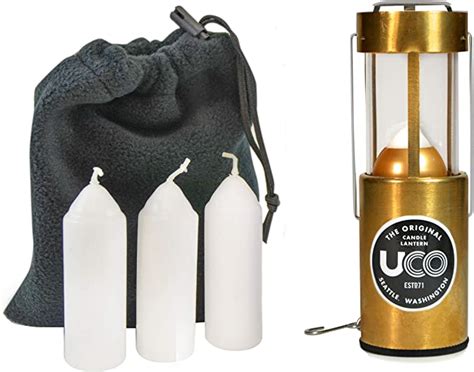 Uco Original Candle Lantern Value Pack With 4 Candles And