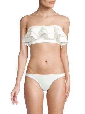 Suboo Kaia Ruffle Bandeau Bikini Top On SALE Saks OFF 5TH