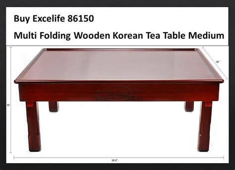 Buy Excelife 86150 Multi Folding Wooden Korean Tea Table Medium Quran