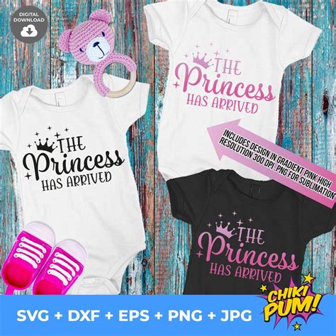 The Princess Has Arrived Svg Newborn Svg Princess Svg New Etsy In