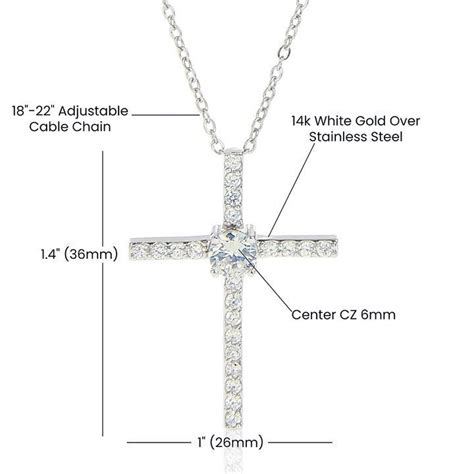 T For Wife Smoking Hot Pregnant Wife Cz Cross Necklace Favojewelry