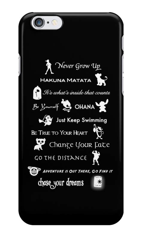 There are plenty of choices, especially in vibrant colors, with they come in various styles and carry messages/thoughts. Iphone 6 Cases Disney Quotes. QuotesGram