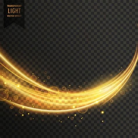 Golden Light Effect With Sparks Eps Vector UIDownload