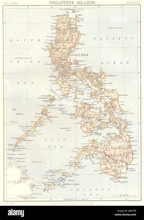 Philippines Philippine Islands Britannica 9th Edition 1898 Antique