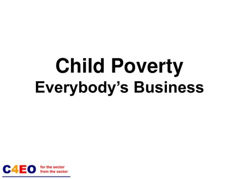 Ppt Michelle Kennedy Child Poverty Sector Specialist Powerpoint