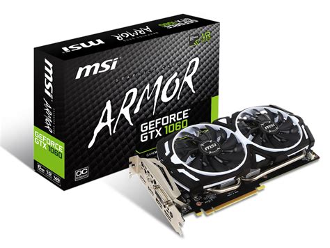 Msiよりvr入門に最適なgtx1060搭載のocモデル｢geforce Gtx 1060 Armor 6g Ocv1｣発売