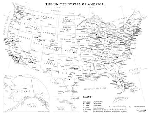 Vector Map Of United States Of America One Stop Map Printable State