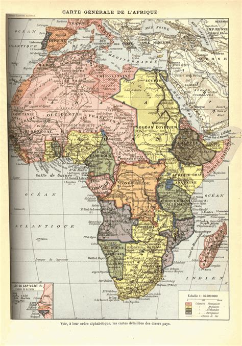 A Map Of Colonial Africa Just Before The Outbreak Of World War I