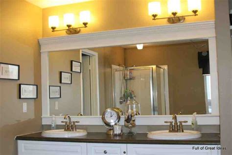 Large Framed Bathroom Mirrors Decor Ideas
