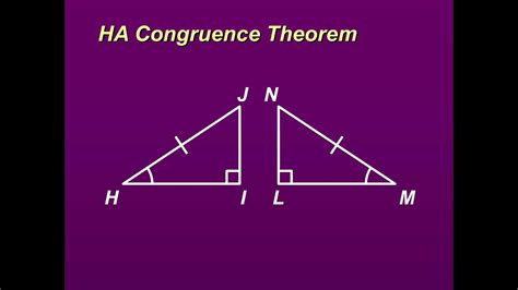 Right Triangles Congruence Theorems Geometry 7 1 Youtube