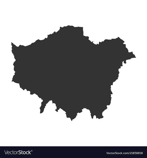 Map Of London Royalty Free Vector Image Vectorstock