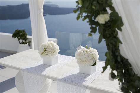 Elegant Wedding In Santorini Tie The Knot In Santorini Weddings And Events
