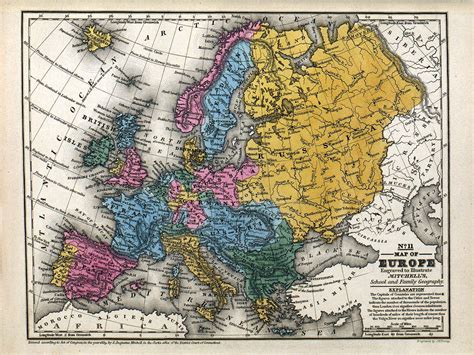 Vintage Europe Map Digital Print Printable Wall Art Poster Old Map Of