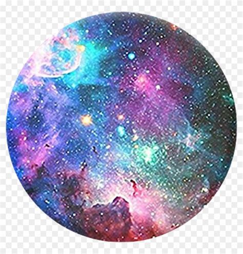 Galaxy Circle Moon Space Rainbow Aesthetic Tumblr Stars Hd Png
