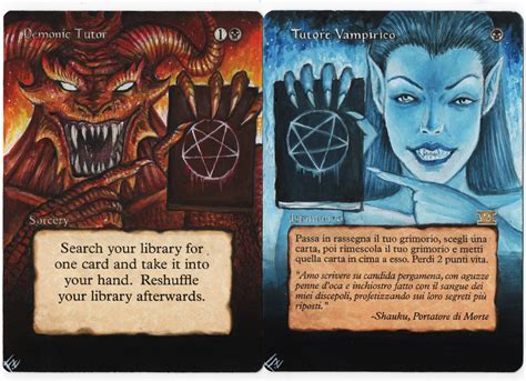Demonic Tutor By Fz Magic The Gathering Cards Altered Art Magic