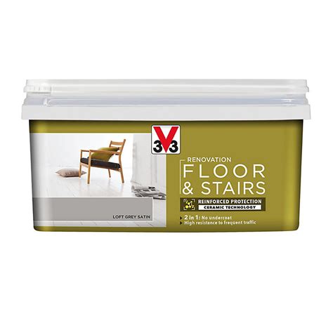 Stylish shaker kitchen units and wooden worktop w cooker included. V33 Renovation Loft grey Satin Floor & stair paint, 2L ...