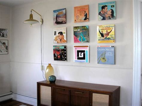 Displaying old album covers as art - Ideas from 8 reader homes - Retro