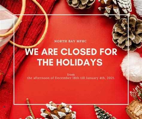 Mfrc Christmas Holiday Closures Mfrc North Bay