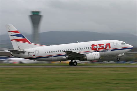 Ok Xgw Csa Czech Airlines Boeing 737 500 At Edinburgh Photo Id