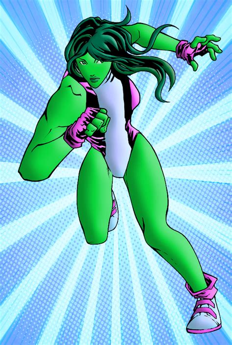 She Hulk Colourised By Cotterill23 On Deviantart