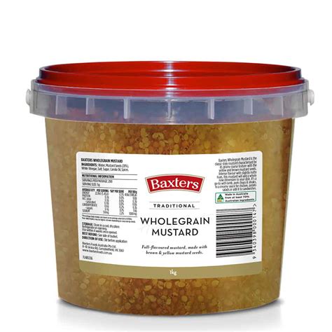 Baxters Traditional Wholegrain Mustard 1kg