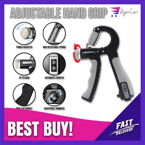 Gripper R Shape Adjustable Countable Hand Grip Strength Exercise