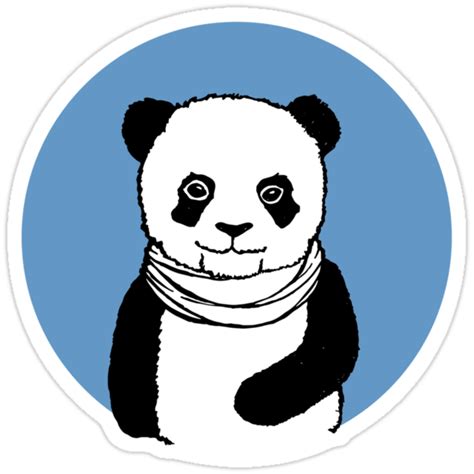 Chilly Panda Stickers By Lilanimalshop Redbubble