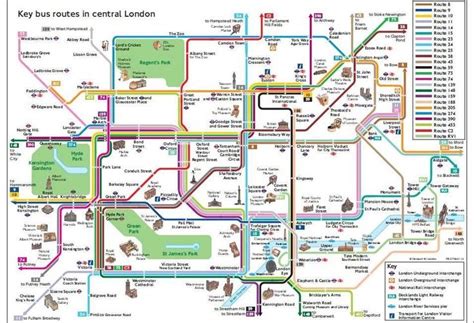 London Bus Map London Tourist Map London Bus