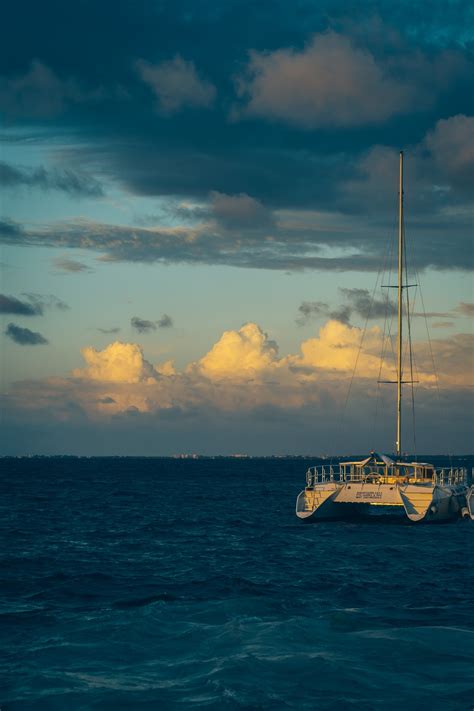 Free Images Sky Horizon Sea Cloud Ocean Blue Boat Vehicle