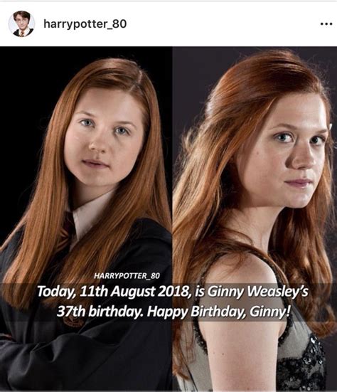 Ginny Weasleys Birthday Celebration Happybdayto