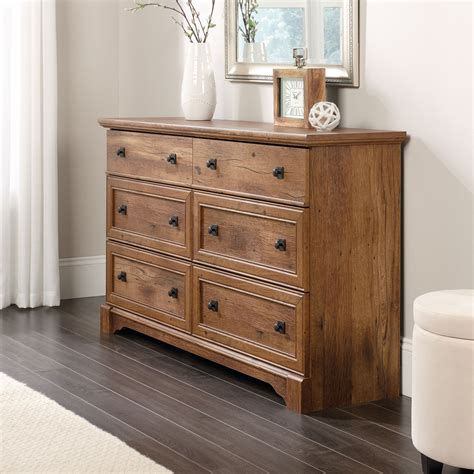 Sauder Palladia Traditional Dresser, Vintage Oak Finish - Walmart.com - Walmart.com