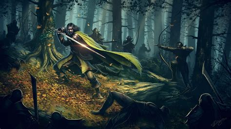Forest The Lord Of The Rings Fantasy Art Orcs Artwork