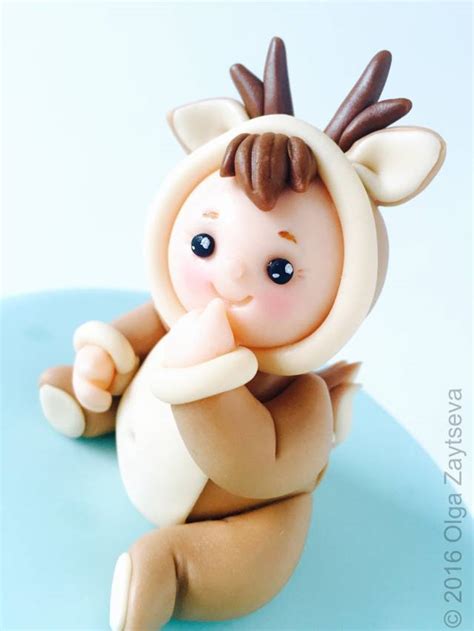 How To Make A Fondant Baby Fawn Cake Topper Cakesdecor
