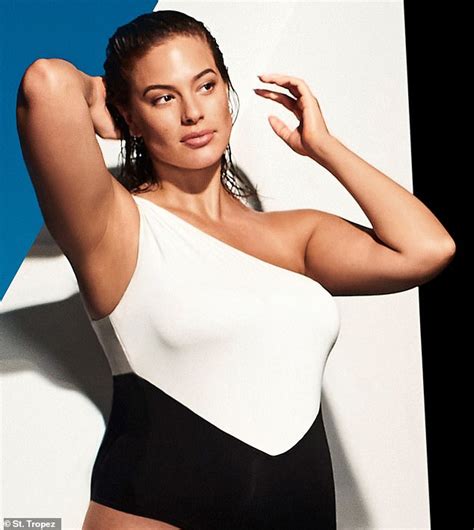 Ashley Graham Poses In Stunning Swimsuit Shoot For St Tropez Daily Mail Online