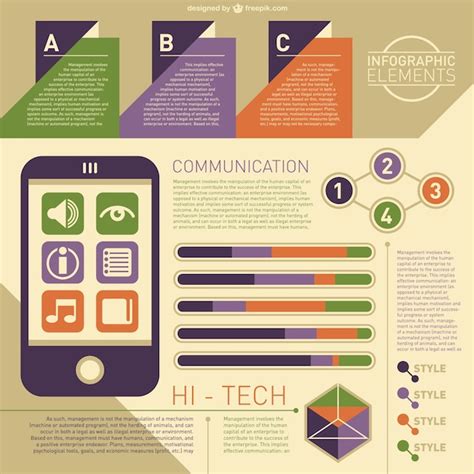 High Tech Infographic Vector Free Download