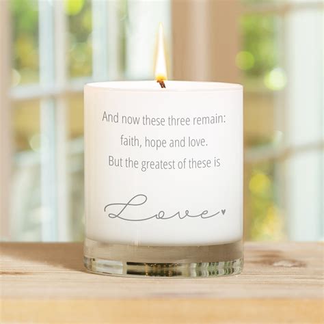 The Greatest Of These Is Love Candle The Catholic Company