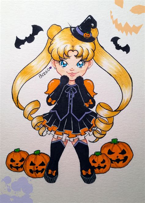 Sailor Moon Halloween By Estixart On Deviantart
