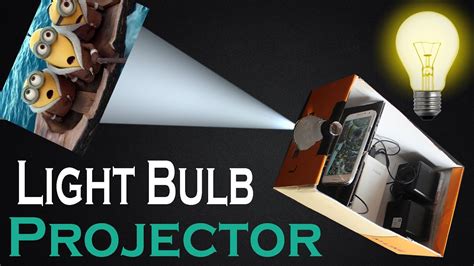 How To Make Light Bulb Smart Phone Projector At Home Easy Diy Light